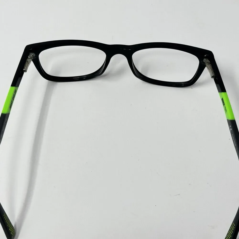 Nike 5538 001 Black Volt Eyeglass Frames 49-17-135